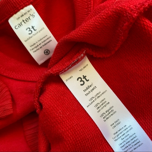 CARTER’S Girls Red Bow Dress - Picture 3 of 6